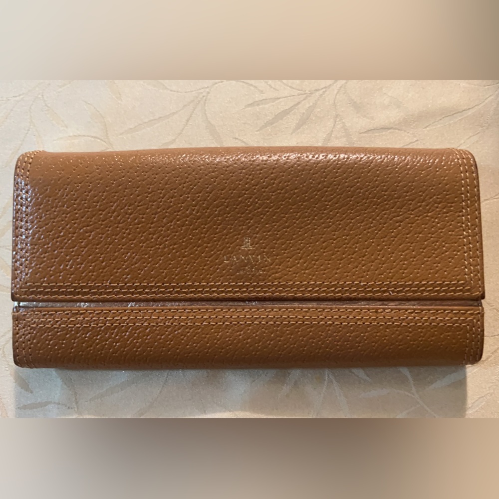 LANVIN en Bleu Long Wallet